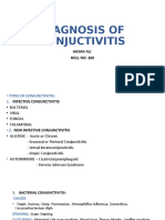 Diagnosis of Conjuctivitis: Ahsan Ali ROLL NO: 260