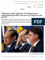 “Bolsonaro tentar submeter a PF é ilegal, mas a competência para lidar com isso é do Congresso, não do STF” | Brasil | EL PAÍS Brasil