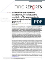 Increased Temperatures and Elevated Co2 Levels Reduce The Sensitivity of Conyza Canadensis and Chenopodium Album To Glyphosate