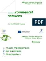Environmental Services: Greening Business Through The Enterprise Europe Network