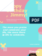 Happy Birthday, Jimmy!: Birthday Greetings From Your San Dias Manufacturing Family