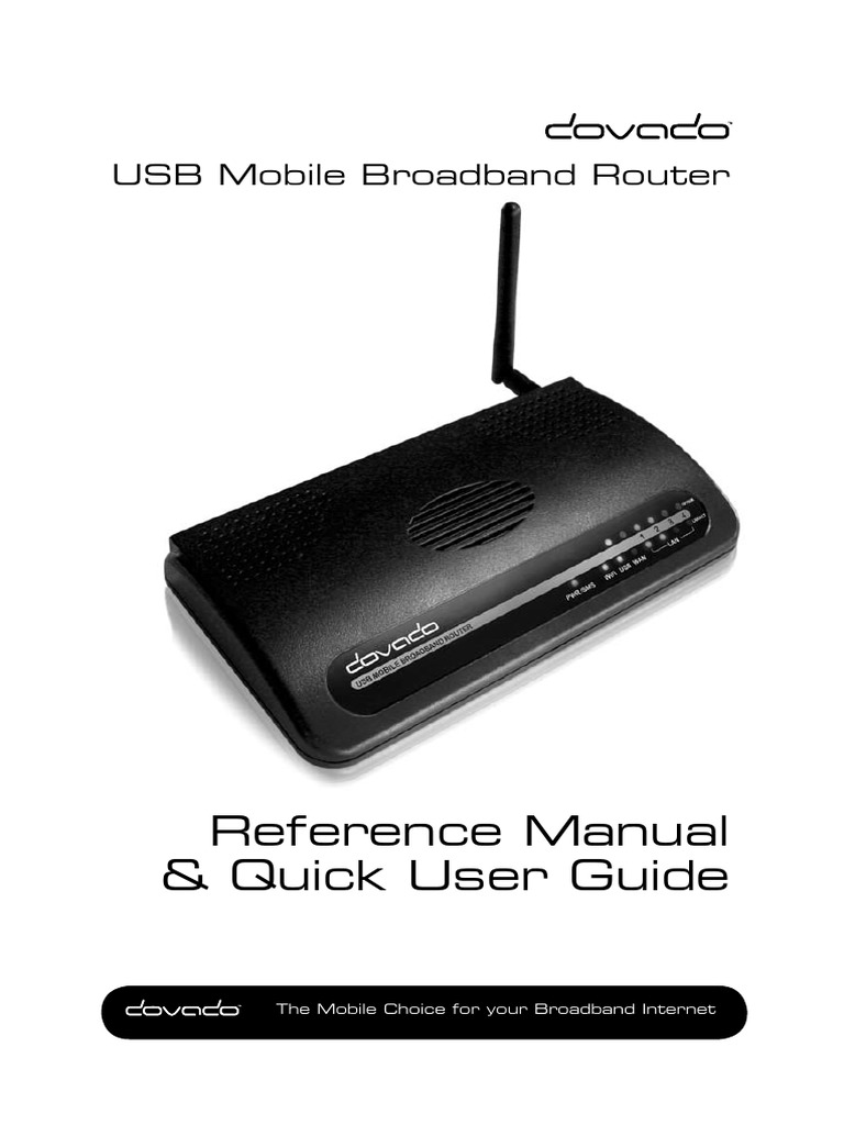 Dovado UMR Mobile Broadband Router Manual PDF PDF Port