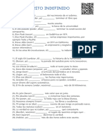Pretérito Indefinido Ejercicios PDF