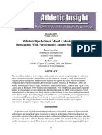 Relationships Between Mood Cohesion and Satisfacti PDF