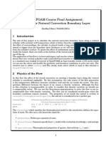 Openfoam Course Final Assignment: Tutorial For Natural Convection Boundary Layer