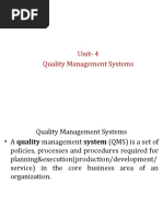 Unit-4 Quality Management Systems