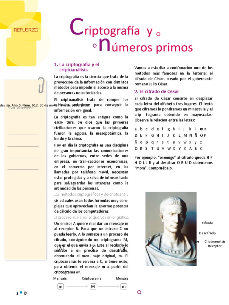 Criptografia Y Numeros Primos Letura Interpretativa Pdf