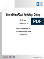 Second OpenFOAM Workshop Closing Remarks