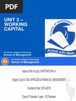 Unit 2 - WORKING Capital-1