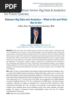 IEEE BDA Webinar Series: Big Data & Analytics For Power Systems