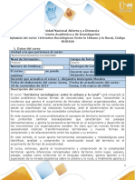 Territorios Sociologicos: Entre lo Urbano y lo Rural