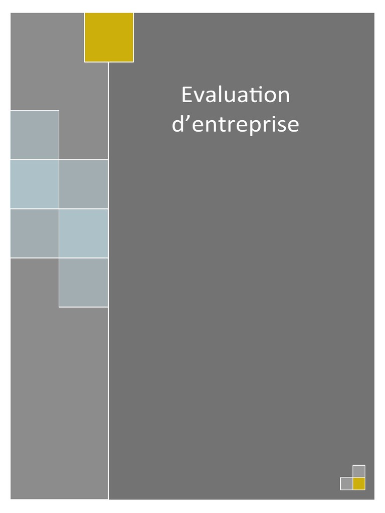 Évaluation d'entreprise : méthodes et applications | PDF | Capitaux ...
