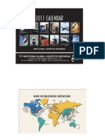 2011 Calendar: Pt. NNR Prima Global Logistics Indonesia
