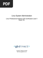 Linux System Administration: Linux Professional Institute (LPI) Certification Level 1 Exam 101