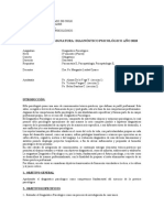 Programa Psicodiagnóstico I - 2018