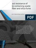 Impact Resistance of Concrete Containing Waste Rubber Fiber