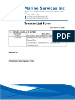 TRANSMITTAL FORM-Office Rental