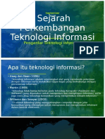 Sejarah Perkembangan Teknologi Informasi