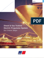 MTU Diesel & Gas Turbine Electric Propulsion For Cruise Ships