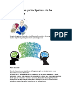 4 objetivos psicología: describir, explicar, predecir, cambiar