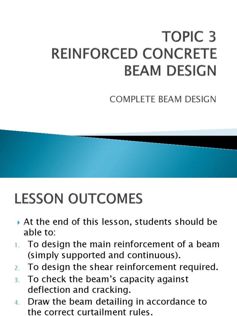 Complete Beam Design | PDF | Beam (Structure) | Civil Engineering