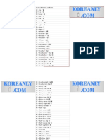 Korean Numbers 1-100