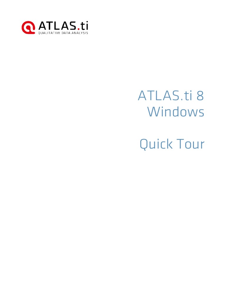 ATLAS - Ti 8 Windows Quick Tour | PDF | Computer File | Digital Technology