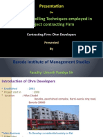 Project Controlling Techniques Employed in Project Contracting Firm