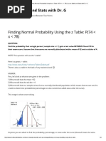 P (74 - X - 78) - Learn Math and Stats With Dr. G