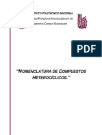Nomenclatura de Heterociclos PDF