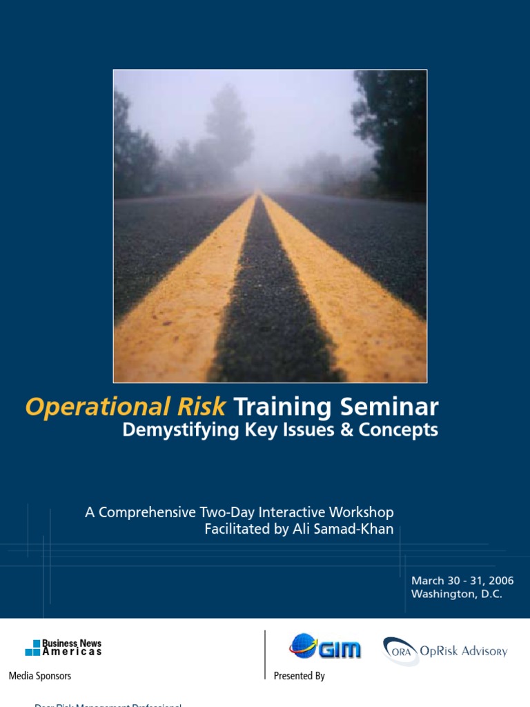 Operational Risk Management Workshop | PDF | Value At Risk ...