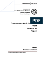 Pengembangan Media Komunikasi PK014 Semester VII Reguler: Study Guide