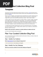 The Curated Collection Blog Post Template