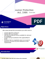 Consumer Protection Act 1986 - WEBEX SESSION - 5.4.2020