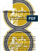 SSP I Predmet, Metod I Semantika Sociologije I Sociologije Prava