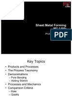Sheet Metal Forming: MIT 2.008x