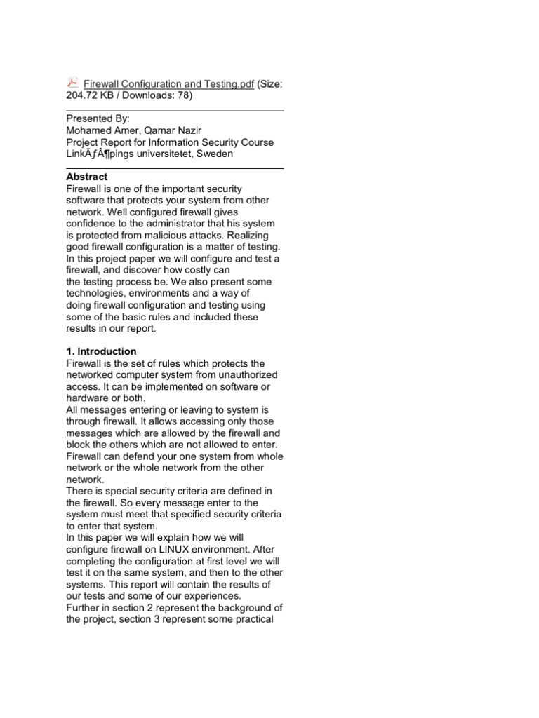 Encrypted Text Analysis | PDF | Firewall (Computing) | Computer Network