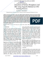 Optimasi Parametrik Kekerasan Permukaan Dan MRR Di HPMMC Menggunakan Metode Taguchi Di CNC PDF