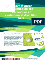 Impact of Green Marketing On The Perception of Customers of Aus. Skin Care