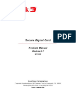 Secure Digital Card: Product Manual