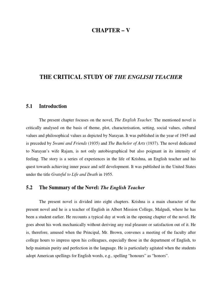 A Critical Analysis of Themes, Characters, and Social Values Depicted