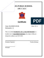 Army Public School Asc C & C: Certificate