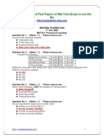 MGT101 All Solved Past Papers of Mid Term Exam in One File by