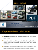 Pertemuan Ke - 5 (Survey Lalu Lintas)