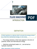 FLUID MACHINERY CLASSIFICATION AND HISTORY