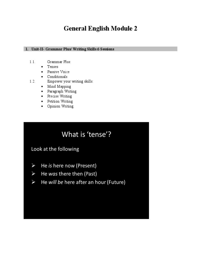 English Grammar and Writing Skills Guide | PDF | Perfect (Grammar ...