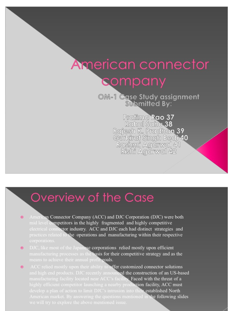 American Connector Company Suu PDF Innovation Automation