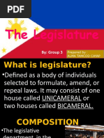 The Legislature: By: Group 3