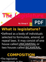 The Legislature: Composition, Process and Powers