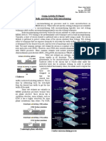 Bulk and Surface Micromachining: Group Activity #3 Report